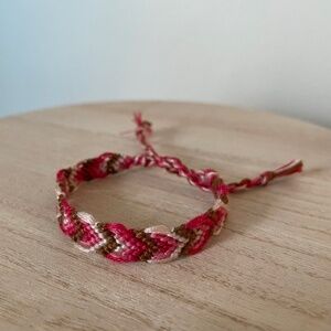 10/$25 Ruby Red Woven Bracelet